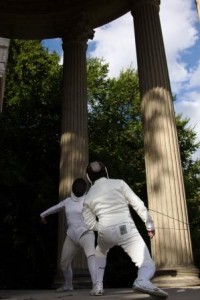 Carmen und Riccardo im Tempel